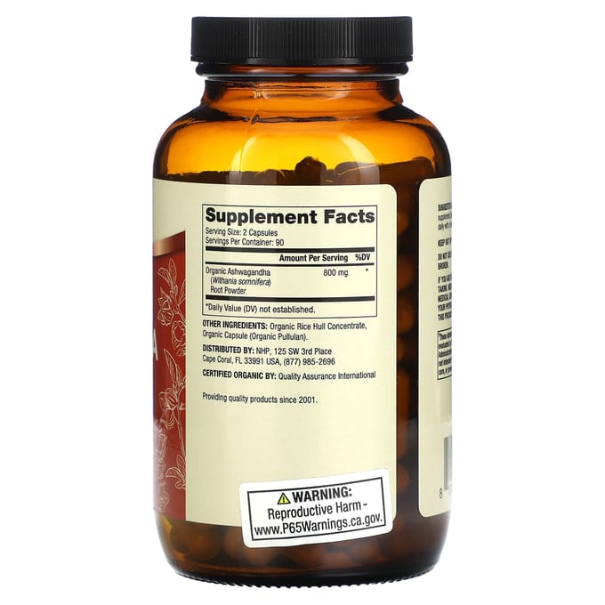 Dr. Mercola, Biologische Ashwagandha, 180 Capsules