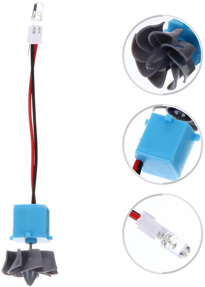 Mini Wind Generator - Educatieve Set - Energie Leren - Veilig Ontwerp - 14 cm Lengte - Assorti