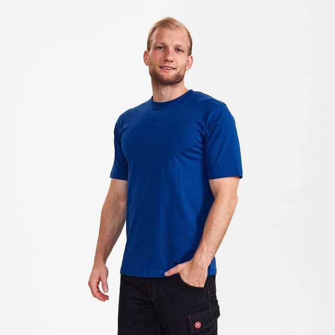 Engel Extend katoenen T-shirt 9053-551 - Surfer Blue - S