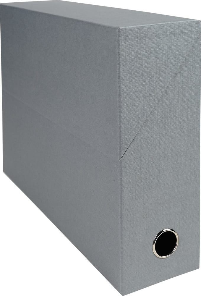 Exacompta 5x Transportdoos Rug 90mm - canvas papier - Grijs - 89526E