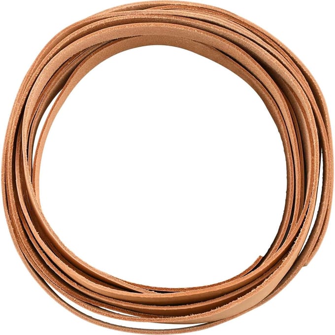 vidaXL - Leren - riem - 1 - Lichtbruin - 500 - x - 2 - cm - Leer