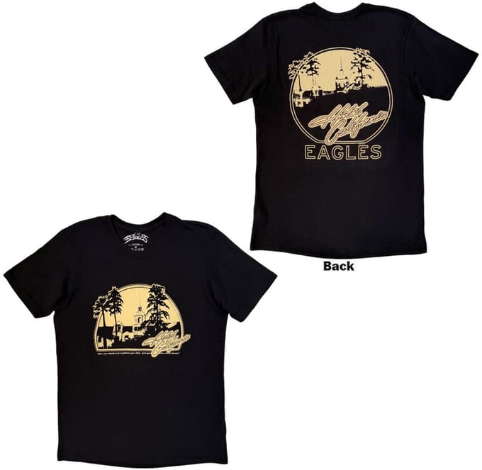 Eagles - Hotel California Heren Tshirt - S - Zwart