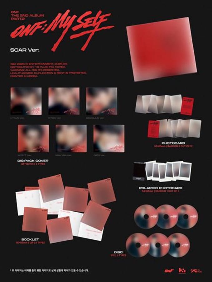 ONF – ONF:MIJNZELF (DIGIPACK Ver.) Random 1pcs black