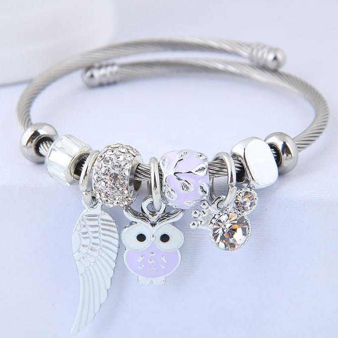 Mode, Metaal Veelzijdig, Vleugels, Uil, Multi-Element, Eenvoudige Persoonlijkheid Accessoires Persoonlijkheid Armband