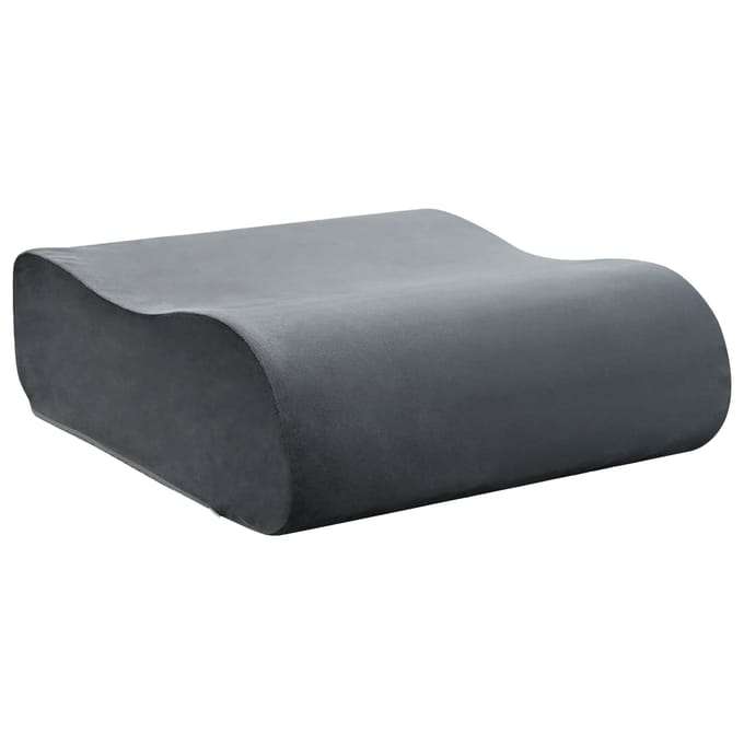 vidaXL - Zitkussen - Effen - Grijs - 40 - x - 40 - x - 13 - cm - PU - Schuim
