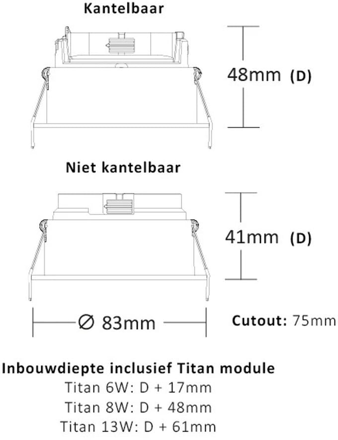 Interlight Infinity Frames | frame met springveren rond IL-FI02F405832 met niet-kantelbare binnenring