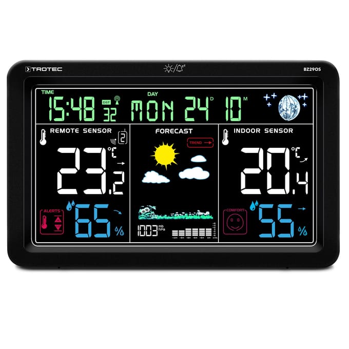 Digitale draadloze weerstation en klimaatmonitor met buitensensor BZ29OS