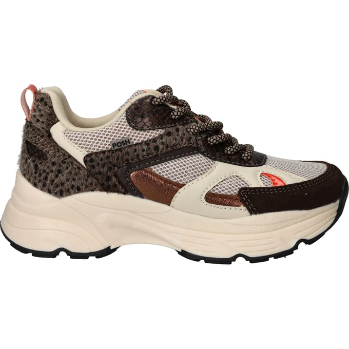 POSH by Poelman Sneakers - Meisjes - Bruin - Maat:32