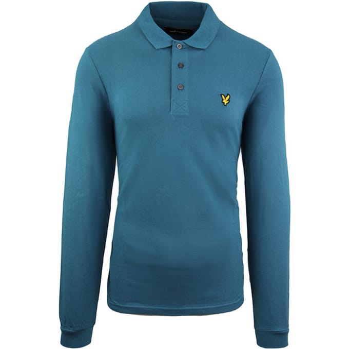 Lyle & Scott effen heren groen poloshirt