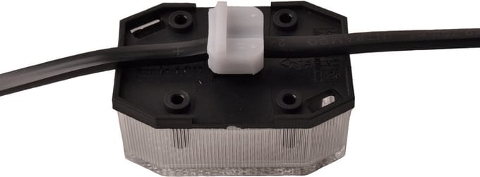 Aspock Flexipoint witte markeringslamp met directe DC connector