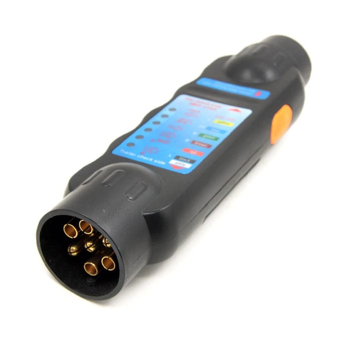 12V 7-pins auto vrachtwagen aanhanger stekkerdoos tester bedrading circuit licht testtool auto accessoire black