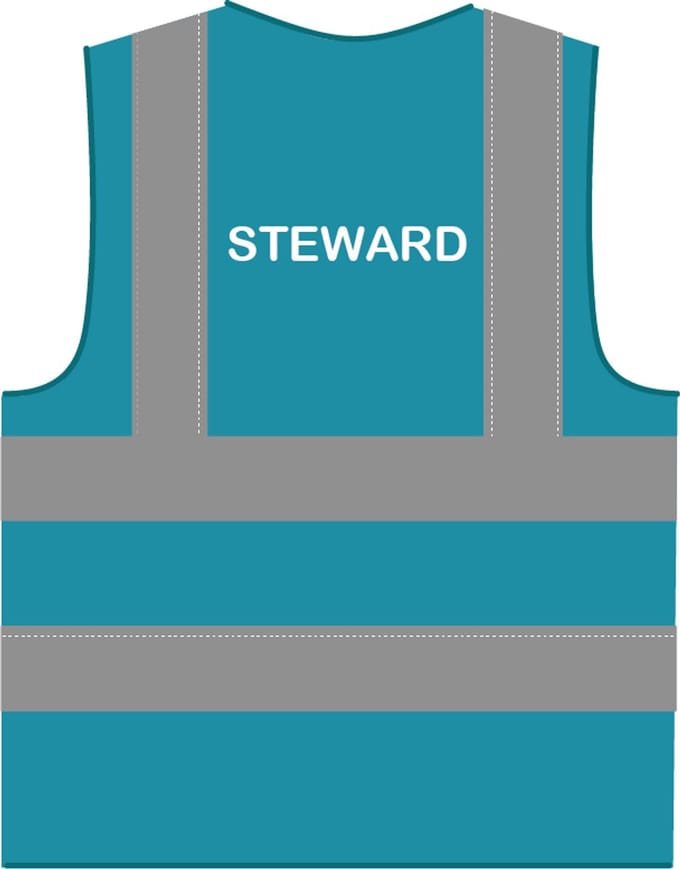 Steward hesje RWS lichtblauw