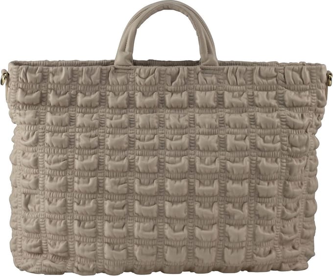 JOST schoudertas met laptopvak Senja Tote Bag Porcelain crème