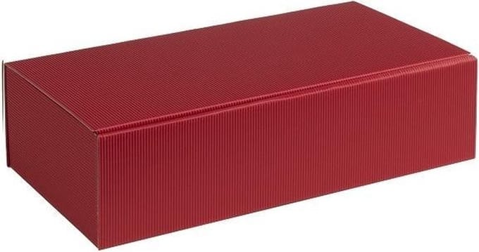 Wijndoos cadeauverpakking karton 36x18,5x9cm ROOD (35 stuks)