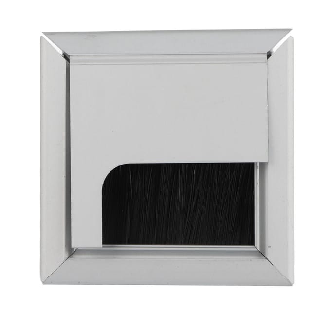 Cache supérieur carré en aluminium pour câble d'ordinateur de bureau Small