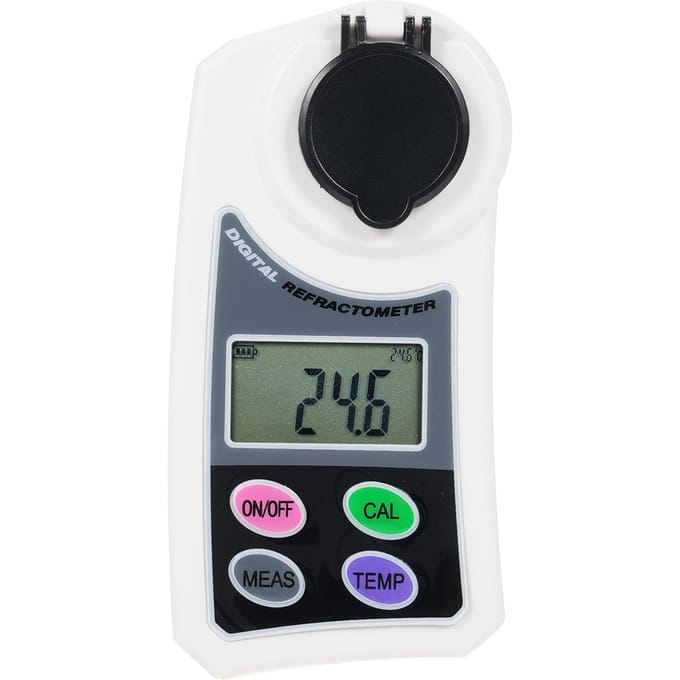 EMSZ-J LCD Digitale Brix Refractometer Draagbare Handheld Honing Refractometer Suikerconcentratie wit