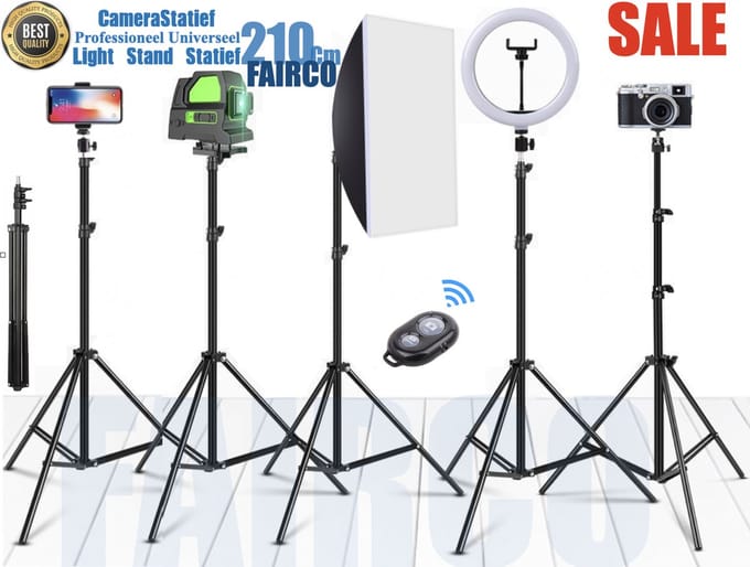 HiCHiCO Smartphone Tripod Camera Statief 1 + Bluetooth Remote Shutter