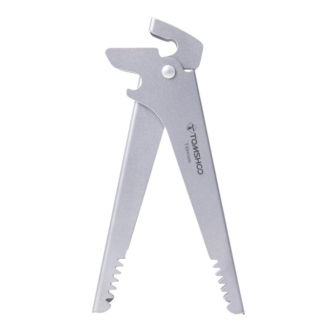 Titanium potclip Multifunctionele keukengereiclip Hittebestendige pannenlap Antislippot zilver