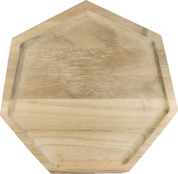 TAK Design Blis Polygon Dienblad M - Hout - 25,5 x 25 cm