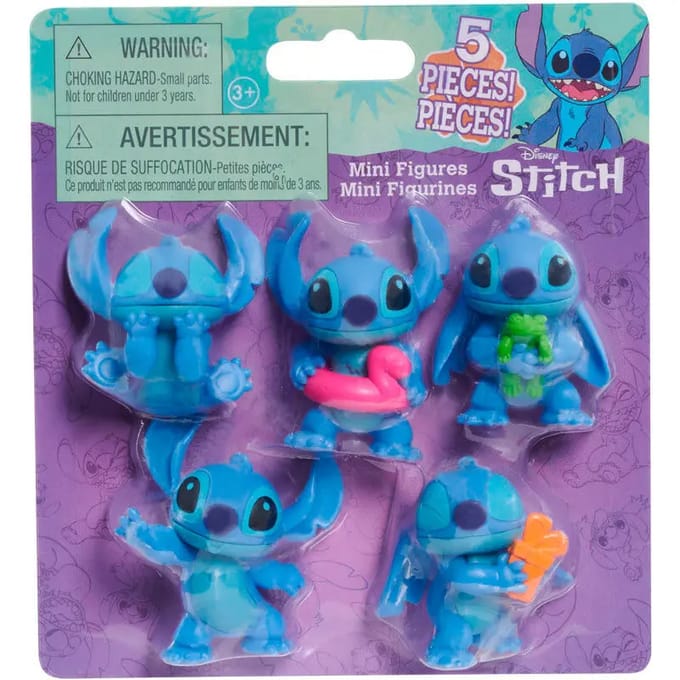 Just Play Stitch! 5 Figure Pack 6.35cm