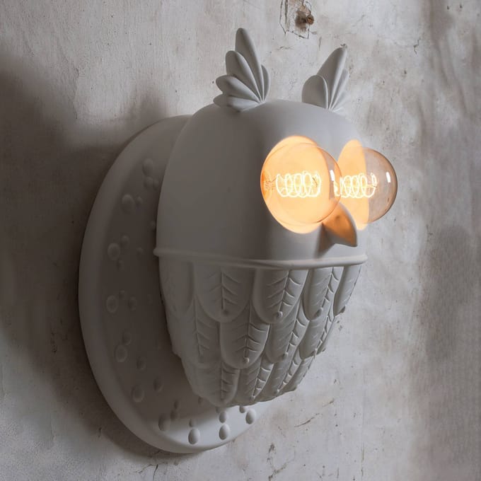Karman wandlamp Ti Vedo in uilvorm