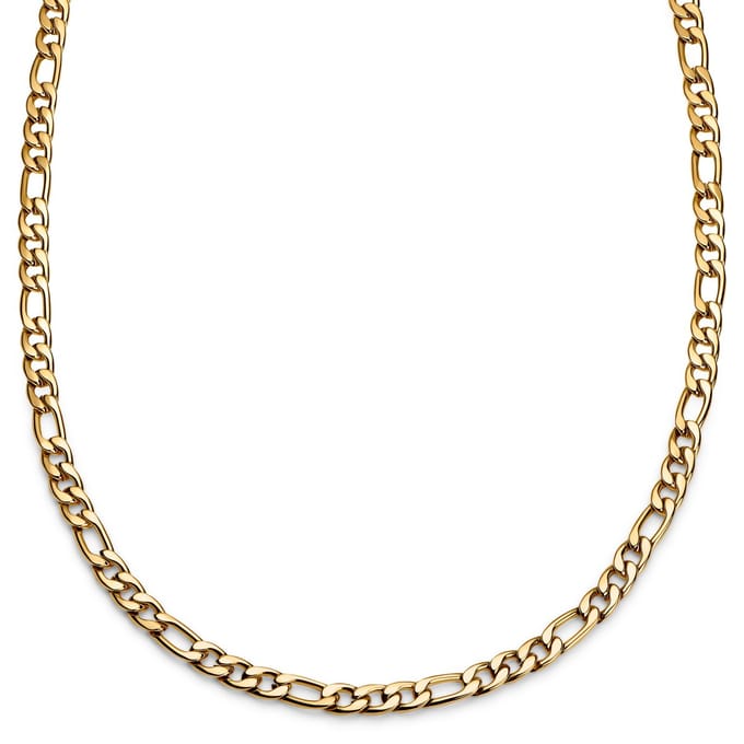 Essentials | 8 mm Goudkleurige Ketting met Figaro Schakels
