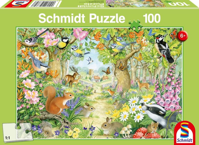 Schmidt - Legpuzzel - Dieren in het bos - 100 stukjes - Kinderen - vanaf 6 jaar