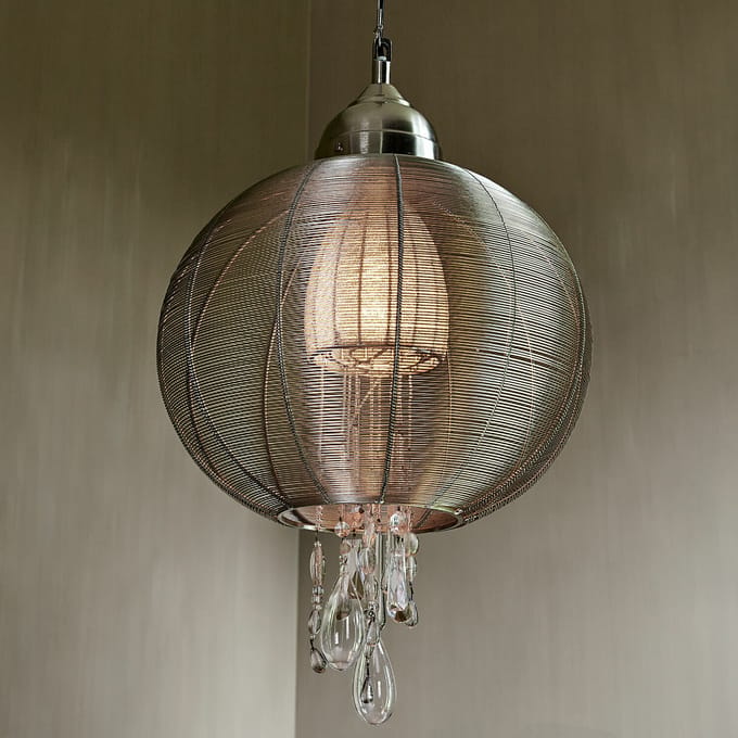 LOBERON Hanglamp Sunbrook zilverkleurig