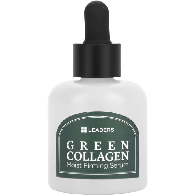 Leaders, Green Collagen Moist Firming Serum, 1.01 fl oz (30 ml) black