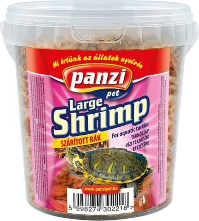 Panzi Pet - Gedroogde garnalen - Schildpaddenvoer - 1L