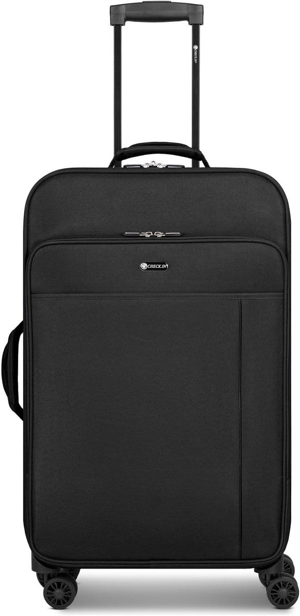 CHECK.IN Sevilla 3.0 4 wielen Trolley M 67 cm - Zachte bagage - - black