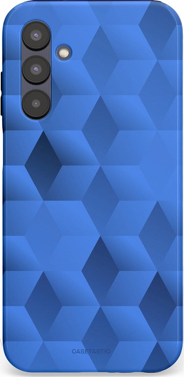 Casetastic hoesje geschikt voor Samsung Galaxy A25 - Dubbellaagse bescherming - Hexaflow - Fashion Case - Lavendel Donkerblauw