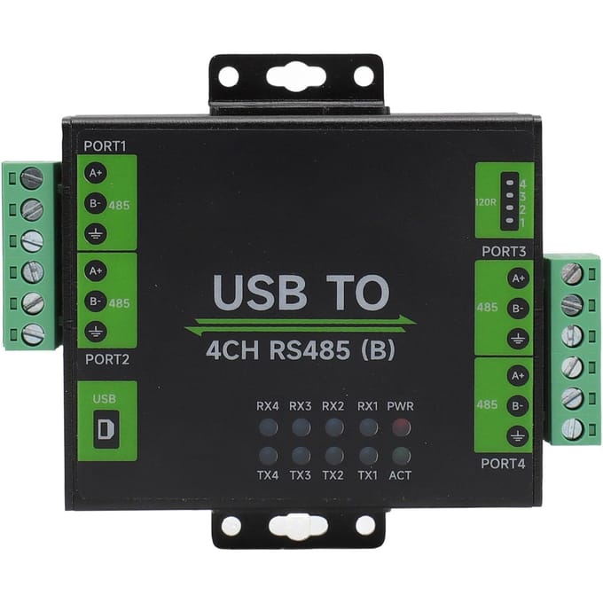 USB naar RS485 Converter USB naar 4CH RS485 Industriële Kwaliteit Geïsoleerde Adapter voor OS X voor Linux voor black