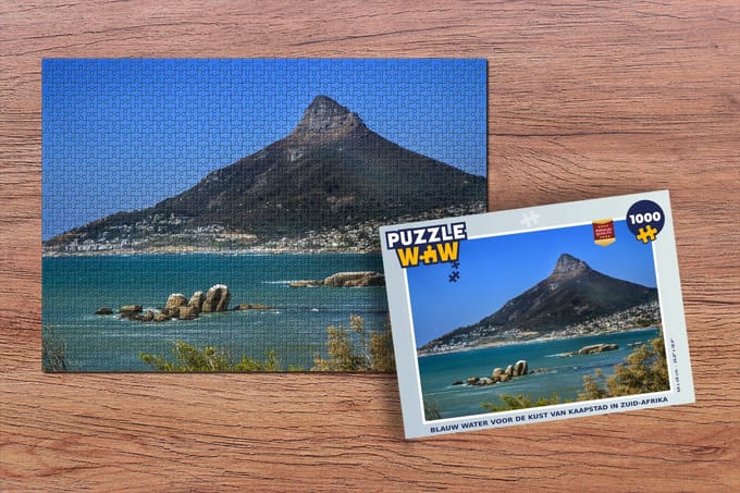 Puzzel Kaapstad - Zuid afrika - Berg - Legpuzzel - Puzzel 1000 stukjes volwassenen