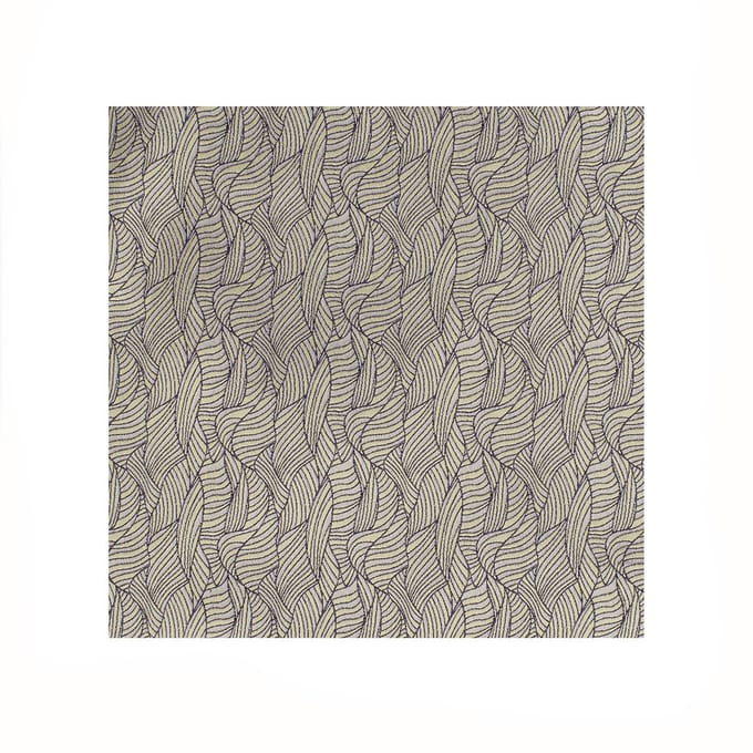 TRESANTI | EDO | Zijden pochet gestreepte golven | Navy