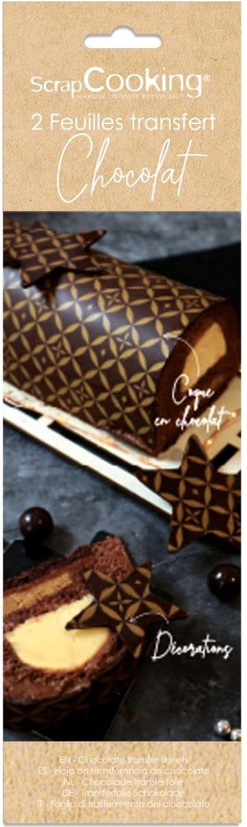 ScrapCooking Transferfolie Chocolade Couture pk/2