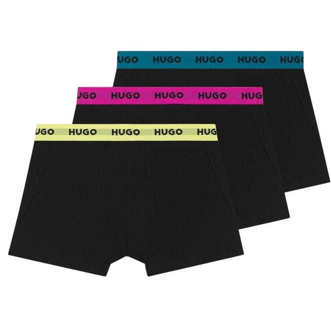 Hugo Boss Heren Boxershorts (Set van 3) (Zwart)