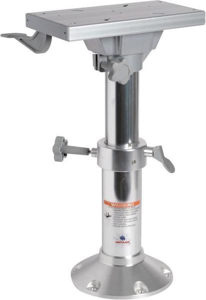 Osculati aluminium verstelbare Stoelpoot met Slede 340-470mm
