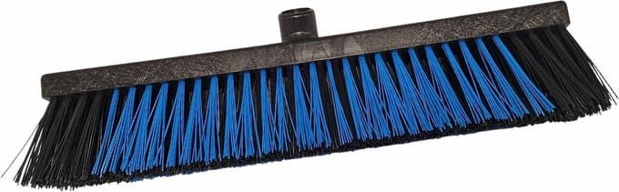 Straatbezem 450x65 mm 81% gerecycled blauw/zwart