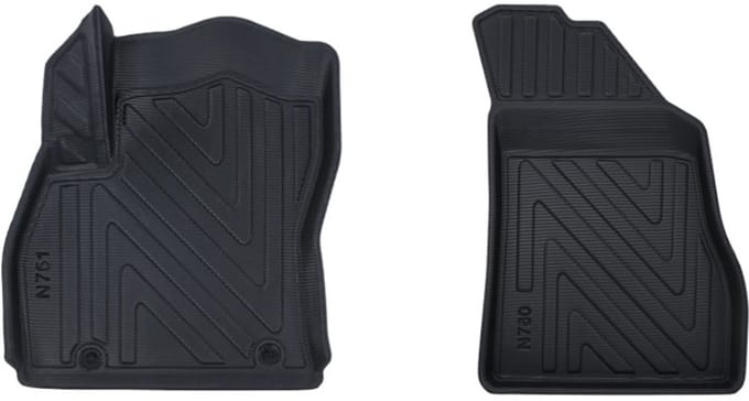 Rubbermatten Peugeot Bipper 2009-heden (voorset) - Premium carbonlook