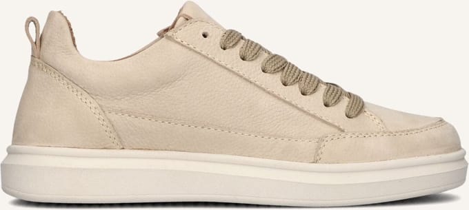 Wysh Thomas Sneakers Jongens - Leren Sneaker - Beige - Maat 37
