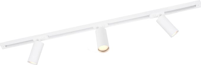 Ledvion - LED Railverlichting 1M + 4 Railspots (5W - 2700K - Wit - Dimbaar) - 1-Fase