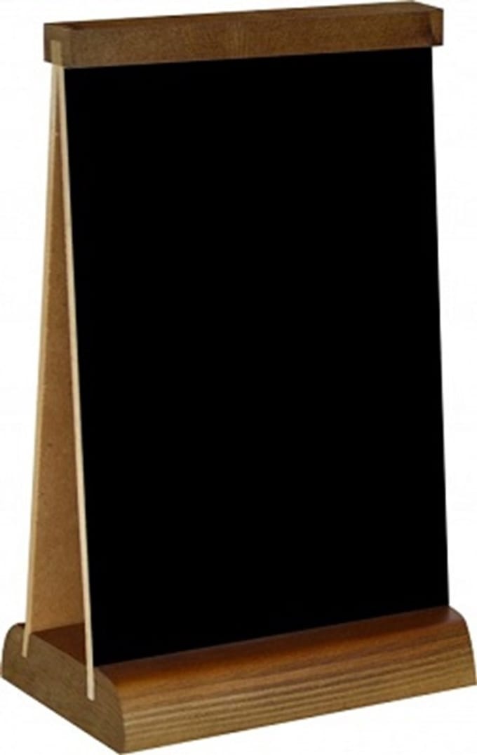 Krijt-tafelstandaard - A4 - type 1 - Dubbelzijdig beschrijfbaar - Beschrijfbaar vlak 20x31cm