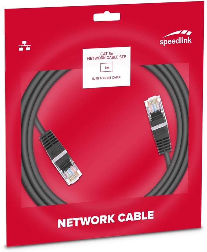Speedlink, CAT 5e Network Cable STP, 3m Basic