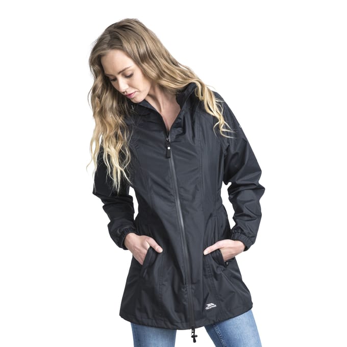 Trespass - Dames Waterdichte Shell Jas (Zwart)
