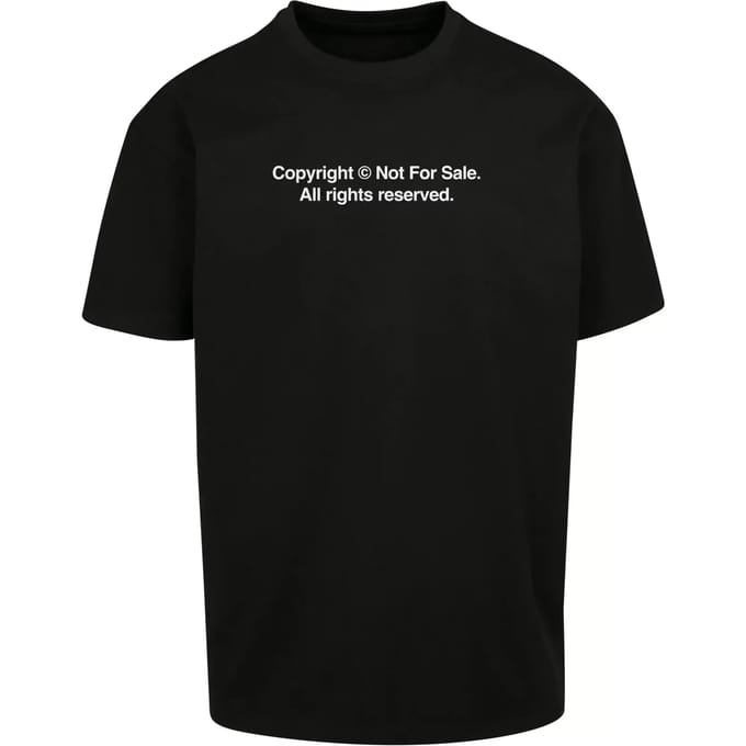 Mister Tee - Fingerprint Oversize Heren T-shirt - S - Zwart