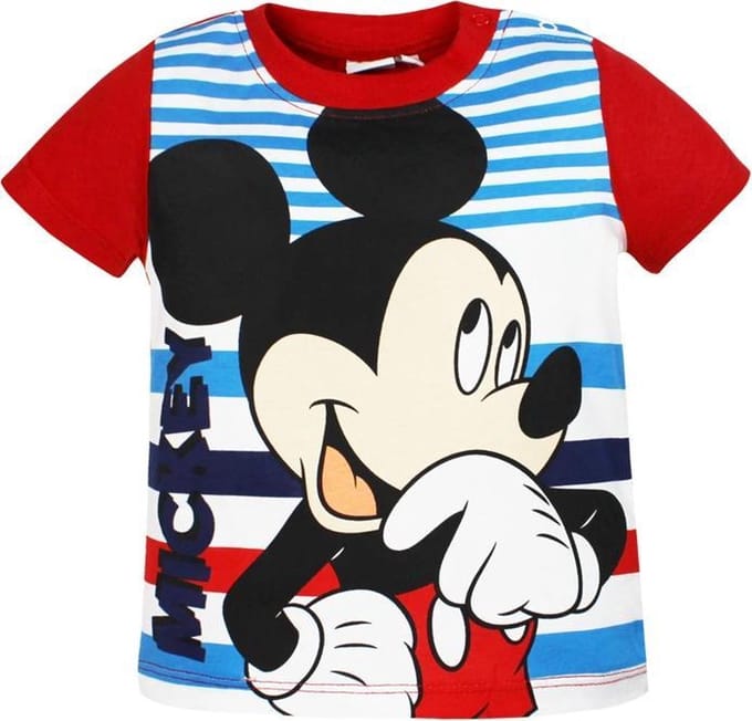 Disney Mickey Mouse t-shirt - rood - maat 68 (6 maanden)