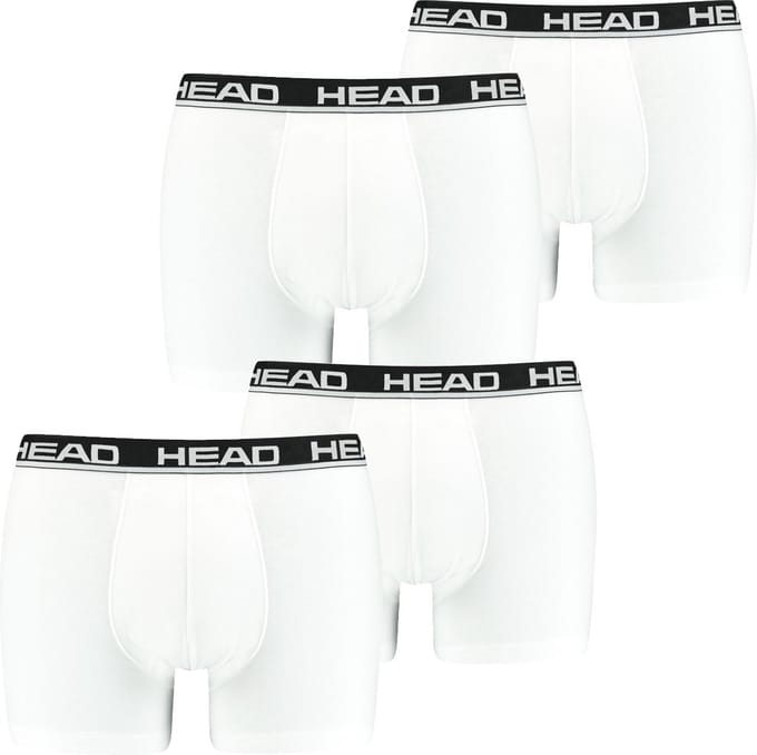HEAD Heren Boxershorts HEAD BASIC BOXER 4er Pack Wit M