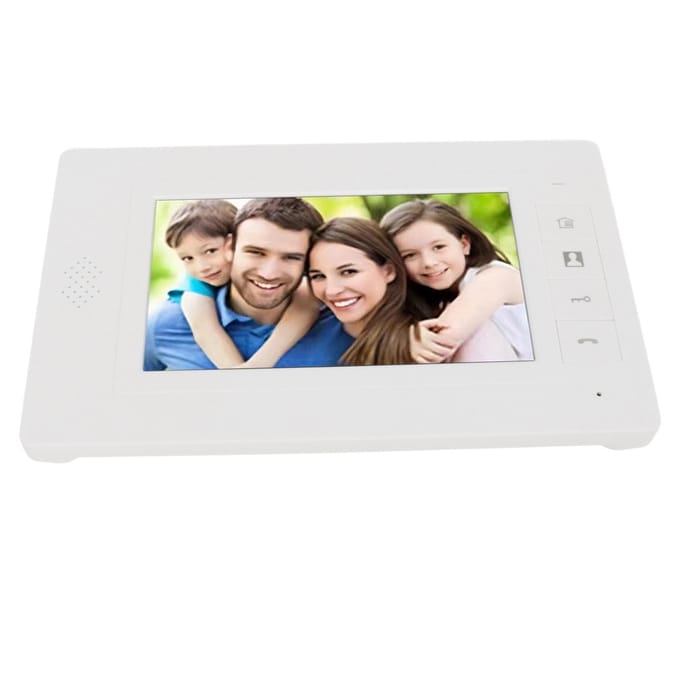 Caméra Sonnette Vidéo avec Moniteur TFT 7 Pouces Filaire Vision Nocturne Conversation Bidirectionnelle Vidéo Surveillance US Plug