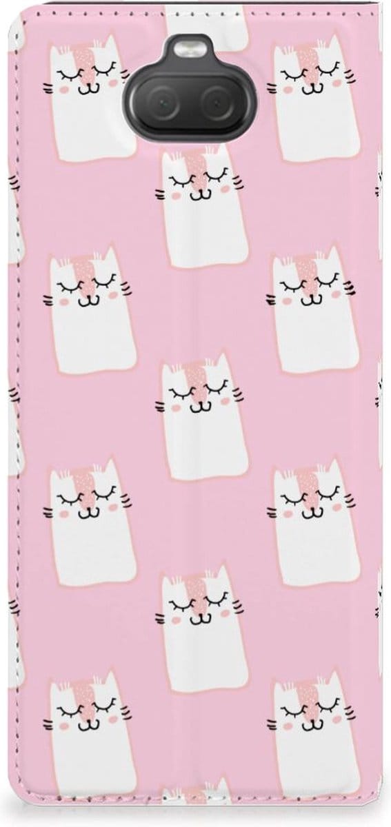 Book Case voor Sony Xperia 10 Hoesje maken Sleeping Cats